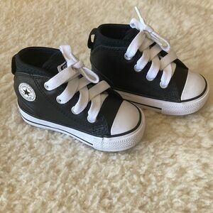 Converse Kids Black and White High-Top Sneakers